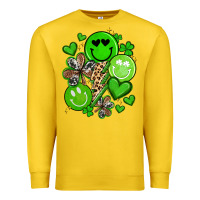 Lemon st patrick's day green smile Premium Sweatshirt - Artiststas