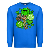 True Royal st patrick's day green smile Premium Sweatshirt - Artiststas