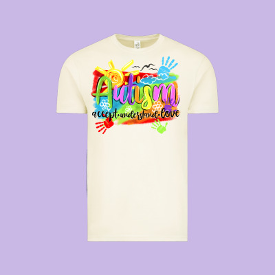 Autism Accept Understand Love Vintage Tee Designed By Nancycooperartshop