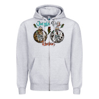 Heather Grey Jingle Bell Rockin Zipper Hoodie - CowhideDigitalArt