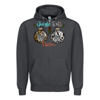 Smoke Jingle Bell Rockin Zipper Hoodie - CowhideDigitalArt