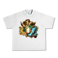 Lunar Rock Cow skull Cowboy boots hats sunflowers Urban Heavy Tee - HowdyJamesFarm