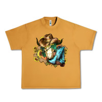 Peanut Butter Cow skull Cowboy boots hats sunflowers Urban Heavy Tee - HowdyJamesFarm