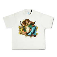 Pistachio Cow skull Cowboy boots hats sunflowers Urban Heavy Tee - HowdyJamesFarm