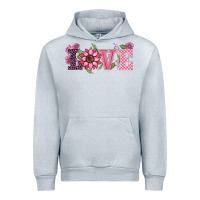 Heather Grey walentine's day love sunflower Urban Hoodie - BarkalooDesign