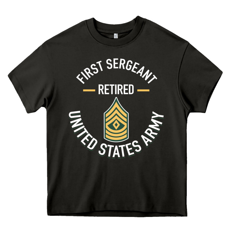 First Sergeant 1sg Retired Army Military Retirement Gifts Long Sleeve Heavy Core Tee by lanVoArt | Teevron