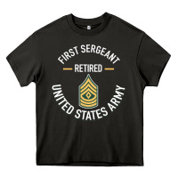 Asphalt first sergeant 1sg retired army military retirement gifts long sleeve Heavy Core Tee - lanVoArt