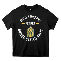 Black first sergeant 1sg retired army military retirement gifts long sleeve Heavy Core Tee - lanVoArt