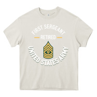 Cream first sergeant 1sg retired army military retirement gifts long sleeve Heavy Core Tee - lanVoArt