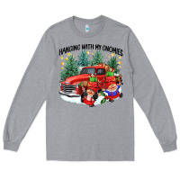 Heather Grey hanging with my gnomies Long Sleeve Tee - CowGirlArtShop