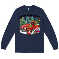 Navy hanging with my gnomies Long Sleeve Tee - CowGirlArtShop
