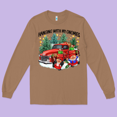 Hanging With My Gnomies Long Sleeve Tee Designed By Cowgirlartshop