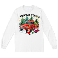 White hanging with my gnomies Long Sleeve Tee - CowGirlArtShop