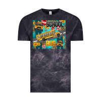 Cloud Black school bus Vintage Tee - texasbilliewilder
