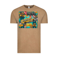 Vintage Coffee school bus Vintage Tee - texasbilliewilder