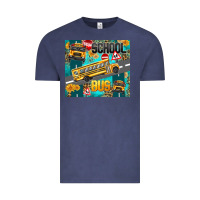 Vintage Denim school bus Vintage Tee - texasbilliewilder