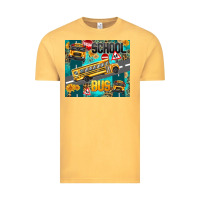 Vintage Mustard school bus Vintage Tee - texasbilliewilder