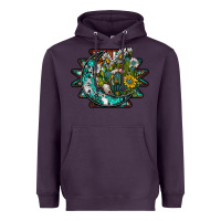 Plum aztec moon Heavyweight Hoodie - SublimationCraftShop
