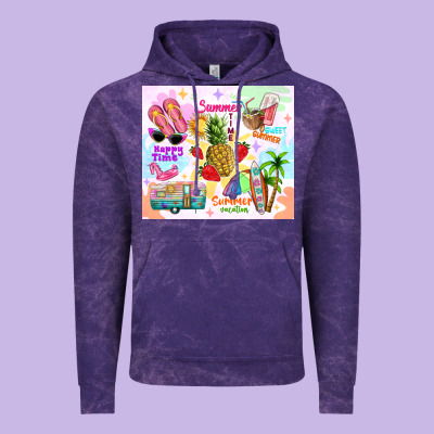 Summer Beach Vintage Hoodie Designed By Tumblerdesignbyshophia