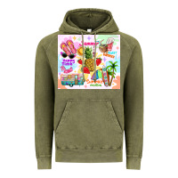 Vintage Olive summer beach Vintage Hoodie - TumblerDesignByShophia