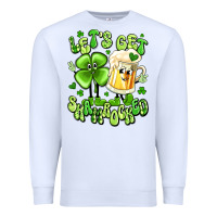 White let's get shamrocked Premium Sweatshirt - Artiststas