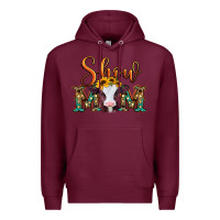 Burgundy show mom baby cow Premium Hoodie - Jasminsmagicworld