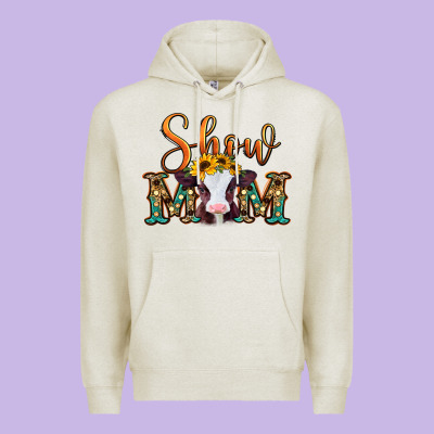 Show Mom Baby Cow Premium Hoodie Designed By Jasminsmagicworld