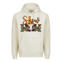 Oatmeal Heather show mom baby cow Premium Hoodie - Jasminsmagicworld