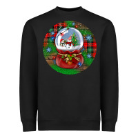 Snow Globe Christmas Ornament Heavyweight Sweatshirt | Teevron