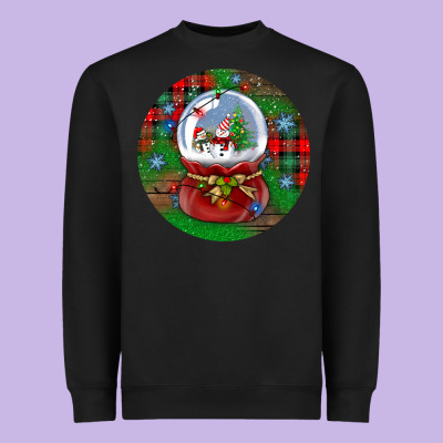Snow Globe Christmas Ornament Heavyweight Sweatshirt Designed By Bundleandbundleshop