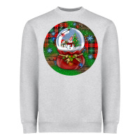 Heather Grey snow globe christmas ornament Heavyweight Sweatshirt - BundleAndBundleShop