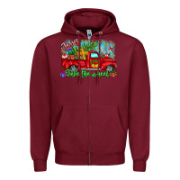 Burgundy jesus take the wheel Zipper Hoodie - CowhideDigitalArt