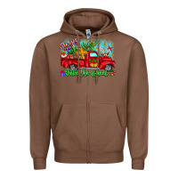 Chestnut jesus take the wheel Zipper Hoodie - CowhideDigitalArt
