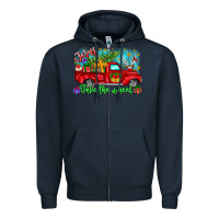 Navy jesus take the wheel Zipper Hoodie - CowhideDigitalArt