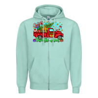 Seafoam jesus take the wheel Zipper Hoodie - CowhideDigitalArt