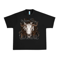 Black Simmer down Cowboy Urban Heavy Tee - HowdyJamesFarm