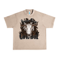 French Oak Simmer down Cowboy Urban Heavy Tee - HowdyJamesFarm