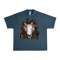 Midnight Navy Simmer down Cowboy Urban Heavy Tee - HowdyJamesFarm