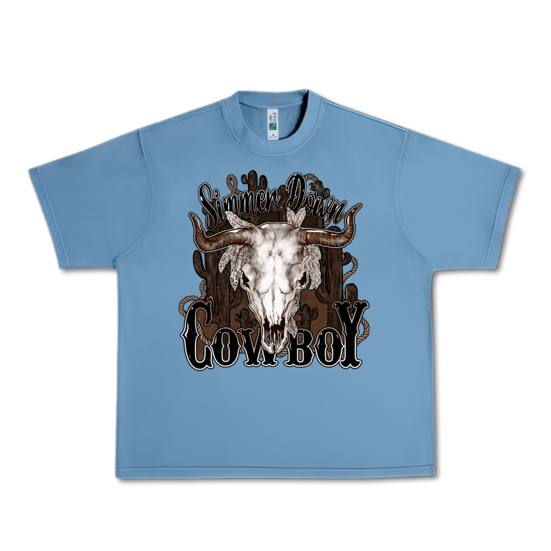 Simmer Down Cowboy Urban Heavy Tee by HowdyJamesFarm | Teevron