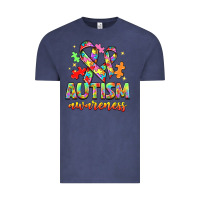 Vintage Denim Autism Awareness Vintage Tee - NancyCooperArtShop