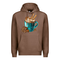 Chestnut Chocolate And Coffee Premium Hoodie - FaDigitalArtStudio