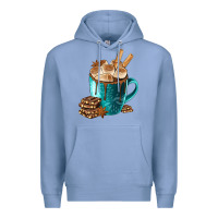 Colony Blue Chocolate And Coffee Premium Hoodie - FaDigitalArtStudio