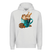 Dove Grey Chocolate And Coffee Premium Hoodie - FaDigitalArtStudio