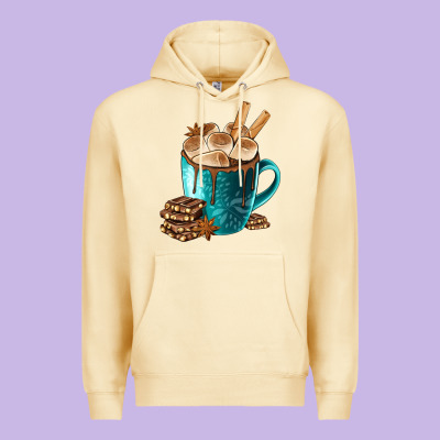 Chocolate And Coffee Premium Hoodie Designed By Fadigitalartstudio