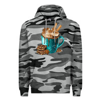 Slate Camo Chocolate And Coffee Premium Hoodie - FaDigitalArtStudio