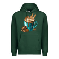 Sports Green Chocolate And Coffee Premium Hoodie - FaDigitalArtStudio