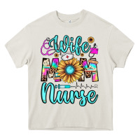Cream wife mom nurse Heavy Core Tee - JahusDesignShop
