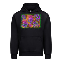 Black mardi gras mask background Urban Hoodie - BarkalooDesign