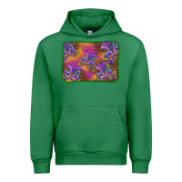Emerald mardi gras mask background Urban Hoodie - BarkalooDesign