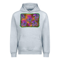 Heather Grey mardi gras mask background Urban Hoodie - BarkalooDesign